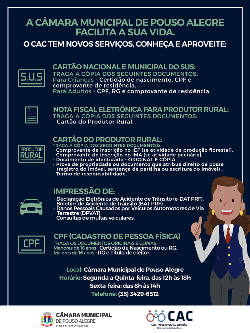 Imagem 2 da notícia: Neste sábado, serviços do CAC serão oferecidos no Esplanda